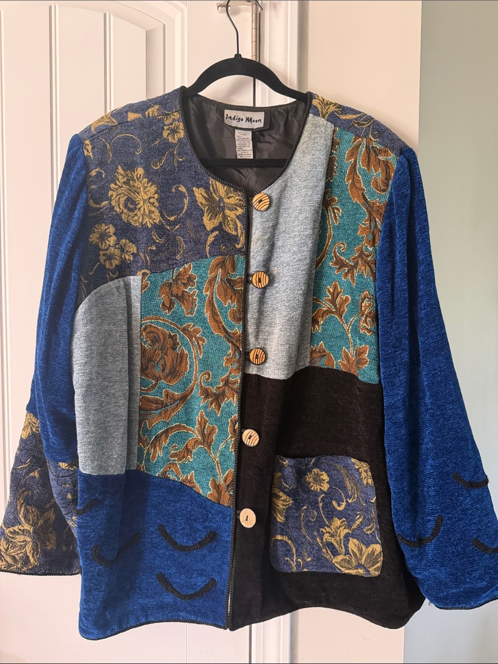 Indigo Moon Tapestry Velvet Jacket
